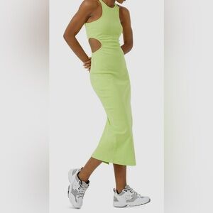French Connection Lime Green Maxi Dress in Small